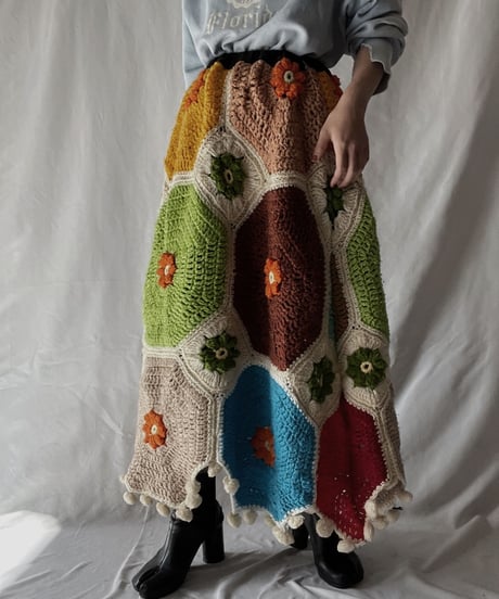 【RE;CIRCLE】 RE Granny Long Skirt⑥/211110-013