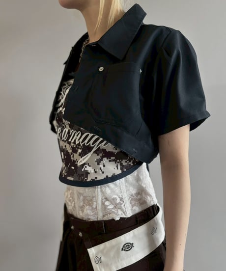 【Chinatsu Aoyama】 RE Makers Shirt Navy / 260702-016
