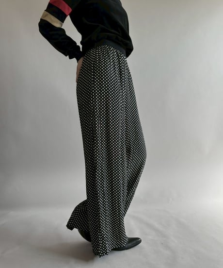 【USED】 Dot Pattern Easy pants  /260314-018