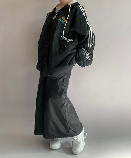 【USED】  Made in USA 80's adidas Hooded Nylon Jacket/241116-012