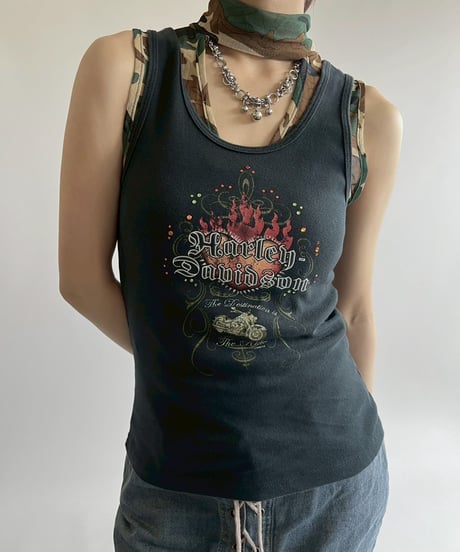 【USED】 Made in USA HARLEY-DAVIDSON Tank Top / 250524-010