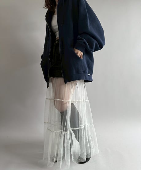 【USED】 END IS NEAR Russell Athletic L/S Zip Parka /250329-022