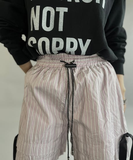 【USED】 Stripe Patterned Layered Short / 241109-022