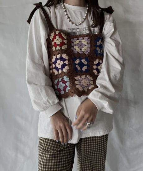 【RE;CIRCLE】 RE Granny Knit Bustier④/211014-015
