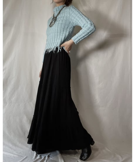 【USED】 Poly Long Skirt/211202-037