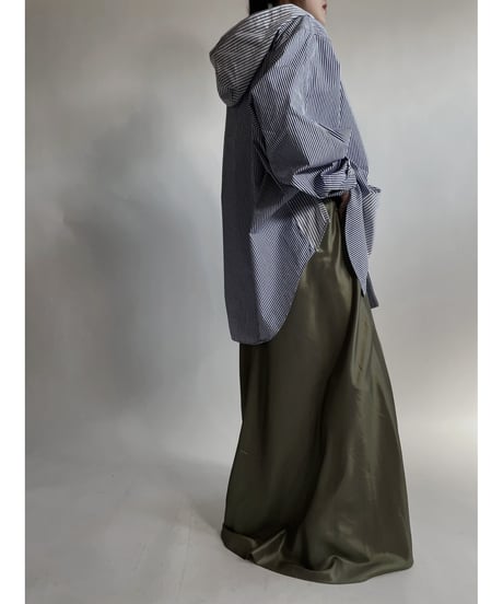 【RE;CIRCLE】 RE Stripe Shirt Mexican Hoodie / 220423-029