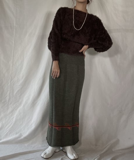 【USED】    Shaggy Knit Top/211216-022