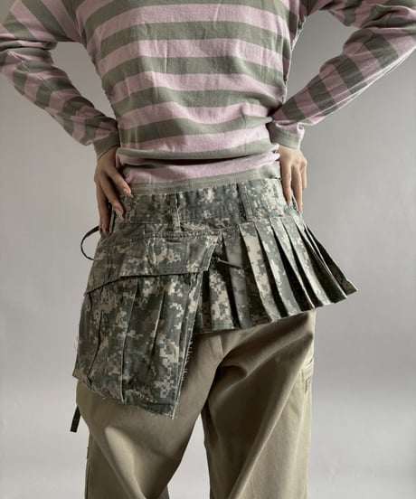 【RE;CIRCLE】 RE Military Camouflage Wrap Skirt / 260226-006
