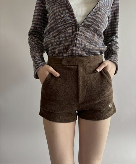【USED】 Dead Stock 70~80's adidas ATP Pile Shorts /260328-021
