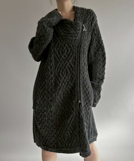 【USED】 Zip Design Long Knit Top / 260124-013
