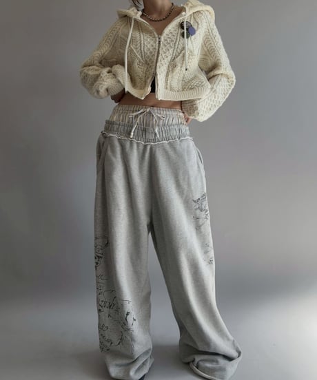 【RE;CIRCLE】 RE Aran Knit Double Zip-up Parka / Ivory / 251030-007