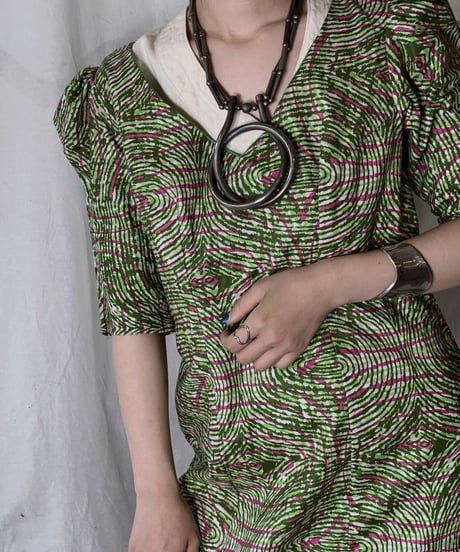 【USED】 African Batik One-piece⑤/210428-016