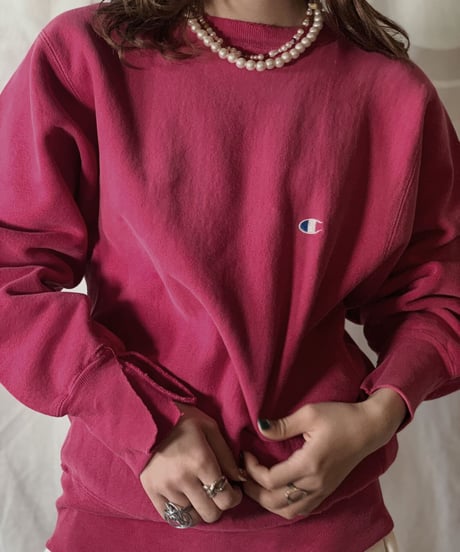 【USED】90's USA Champion Reverse Weave Sweat One Point /210210-024