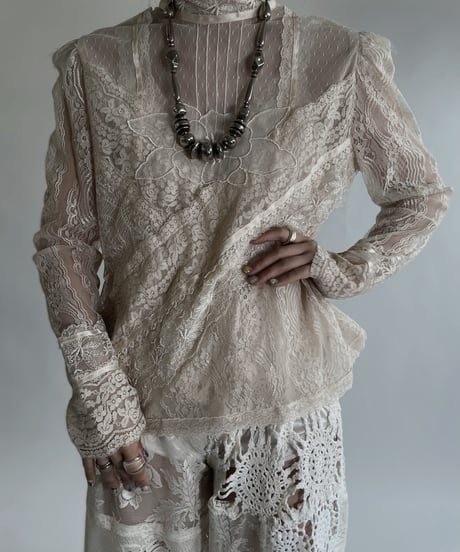 【USED】 Loong Sleeves Lace Top / 220526-017