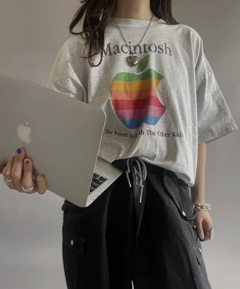 USED 】Made in USA 90's Macintosh Apple T-Shirt