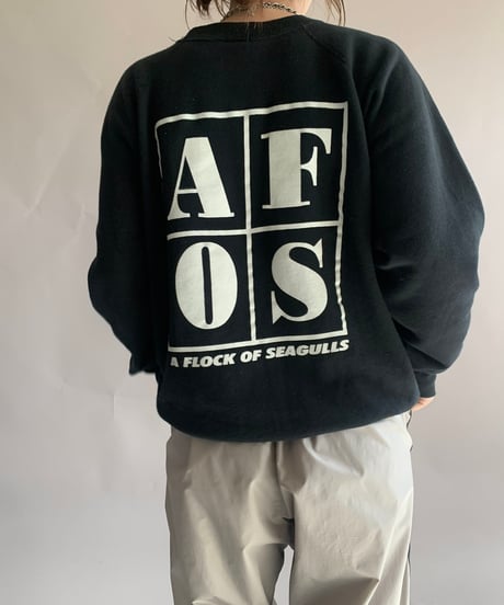 【USED】 90s Hanes A FLOCK OF SEAGULLS Sweat Top/241124-002