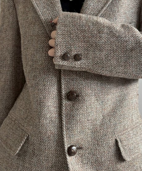 【USED】 Haris Tweed Wool Herringboon Jacket/ 260117-003