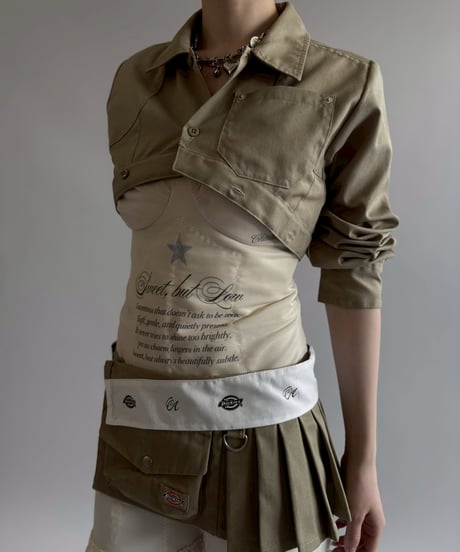 【Chinatsu Aoyama】 RE Makers Shirt Khaki / 260702-028