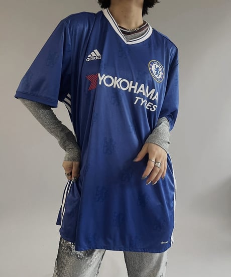 【USED】 adidas Soccer Tee CHELSEA /240316-019