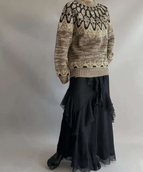 【USED】L/S Wool Knit Top / 231112-008