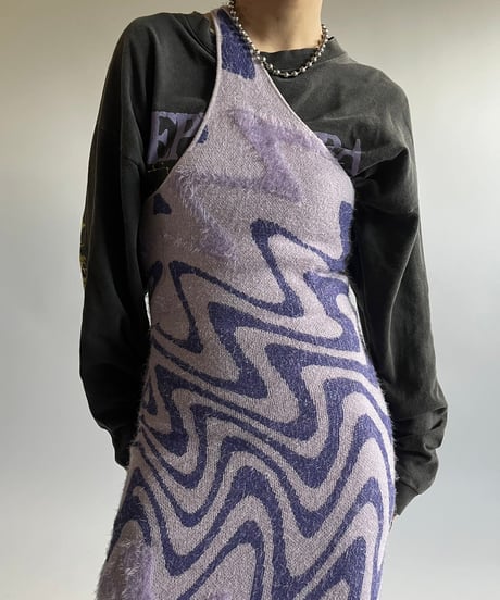 【USED】  House of Sunny Patterned Camisole Long One-Piece /250104-023