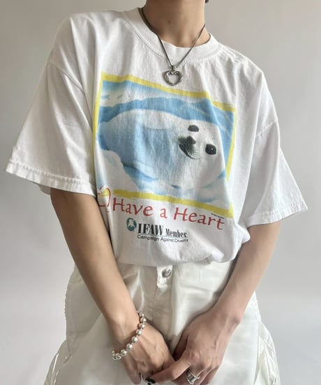 【USED】 GOLDAN Seal Print T-Shirt /250503-010