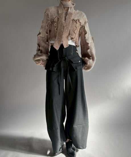 【RE;CIRCLE】 RE Mellow Knit Top + Tie / 260122-017