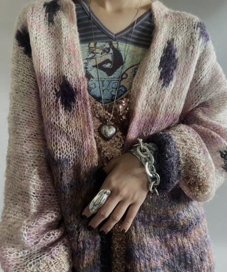 【USED】 Mesh Knit Cardigan / 231028-017