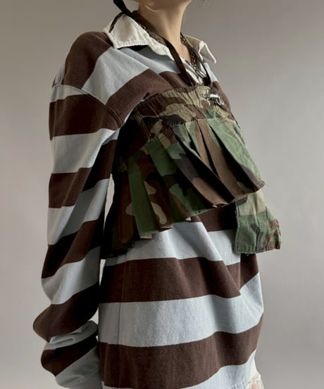 【3月中旬頃発送 / RE;CIRCLE】 RE Military Camouflage Wrap Skirt / 260226-001