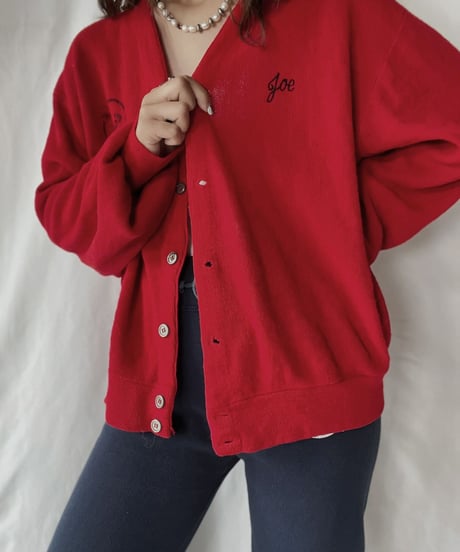 【USED】   THE FOX Acrylic Knit Cardigan/210930-021