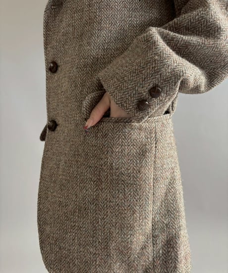 【USED】 Haris Tweed Wool Herringboon Jacket/ 260117-003
