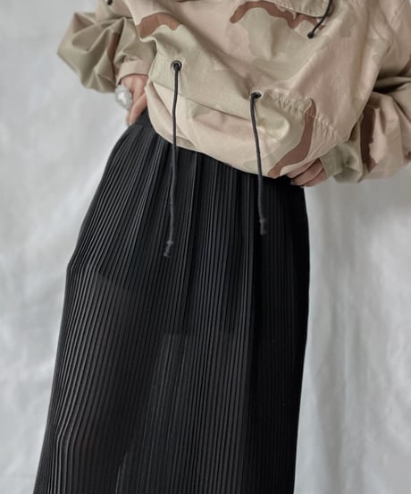【USED】 Poly Pleats Long Skirt②/210921-034