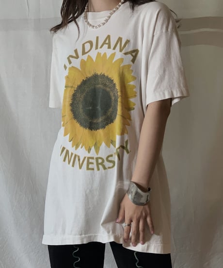 【USED】S/S T-shirt Flower④/210604-030