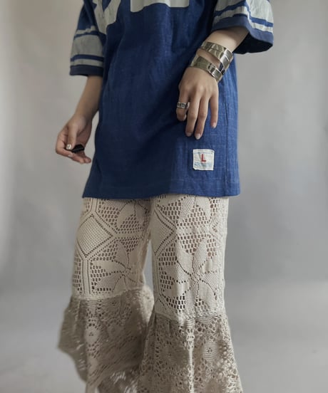 【RE;CIRCLE】 RE Crochet Tiered Pants / 230504-007