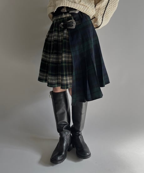 【RE;CIRCLE】 RE Kilt Skirt Mini / 250206-016