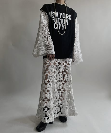 【RE;CIRCLE】 RE Crochet Lace Mermaid Skirt / 220427-010