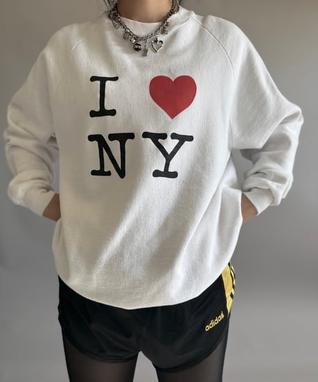 【USED】 90's Jerzees I♡NY Sweat/ 260104-024