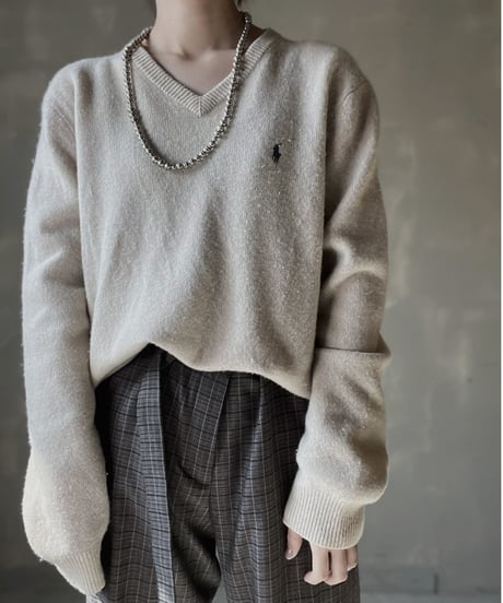 【USED】　Ralph Lauren Knit Top/ 220220-045