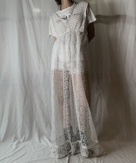 【RE;CIRCLE】 RE Lace N/S One-piece④/210714-008