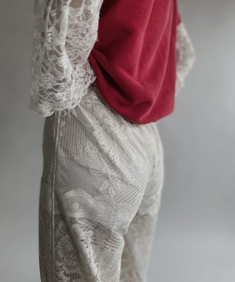 【RE;CIRCLE】 RE Crochet Lace Tiered Pants / 220526-019