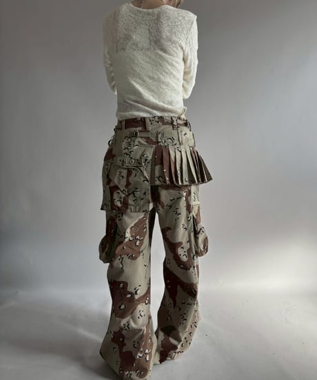 【3月中旬頃発送 / RE;CIRCLE】 RE  Military Camouflage Wrap Skirt / 260226-015