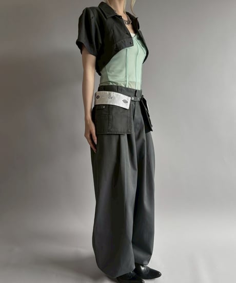 【Chinatsu Aoyama】 RE Makers Shirt Charcoal / 260702-024