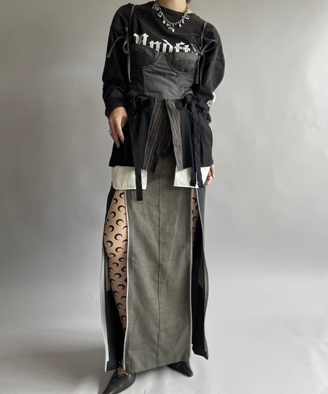 【RE;CIRCLE】 Re Front Zip Skirt/ 241003-010