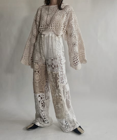 【RE;CIRCLE】 RE Crochet Lace Top / 220623-009