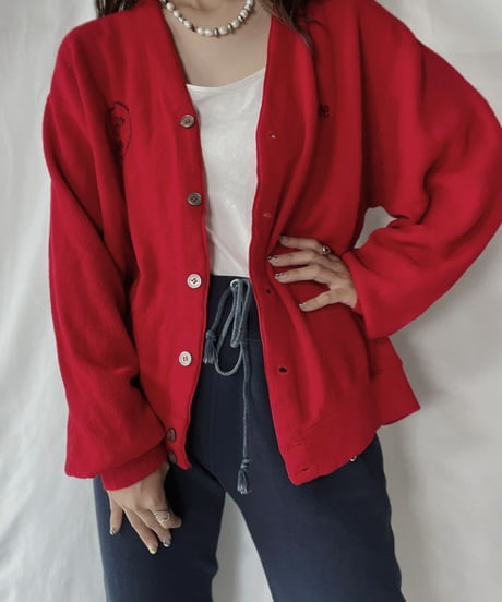 【USED】   THE FOX Acrylic Knit Cardigan/210930-021