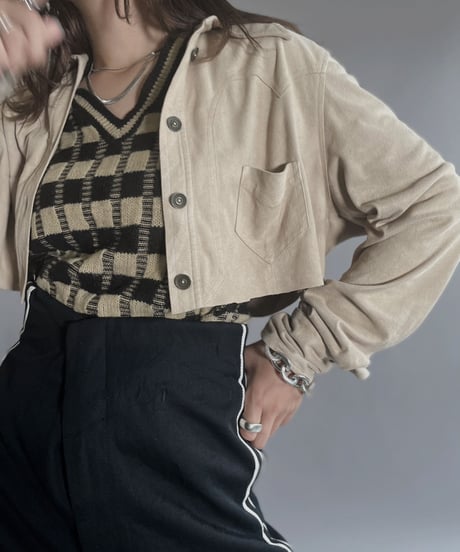 【USED】  Debbie Shuchat Suede Shirt / 221015-016