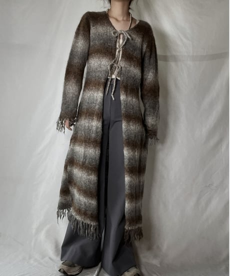 【USED】  Mohair Knit Long Gown/220127-022
