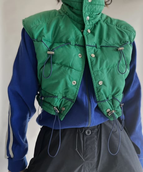 【RE;CIRCLE】 RE Draw Cord Short Down Vest / 230126-016