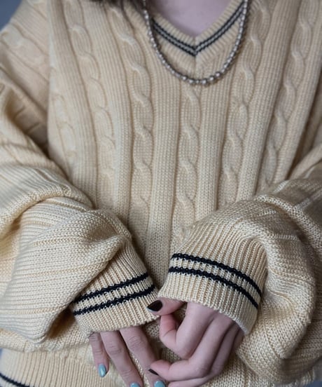 【USED】 Acrylic L/S Knit/ 220120-039