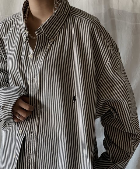 【USED】 Ralph Lauren Stripe Shirt/210414-009
